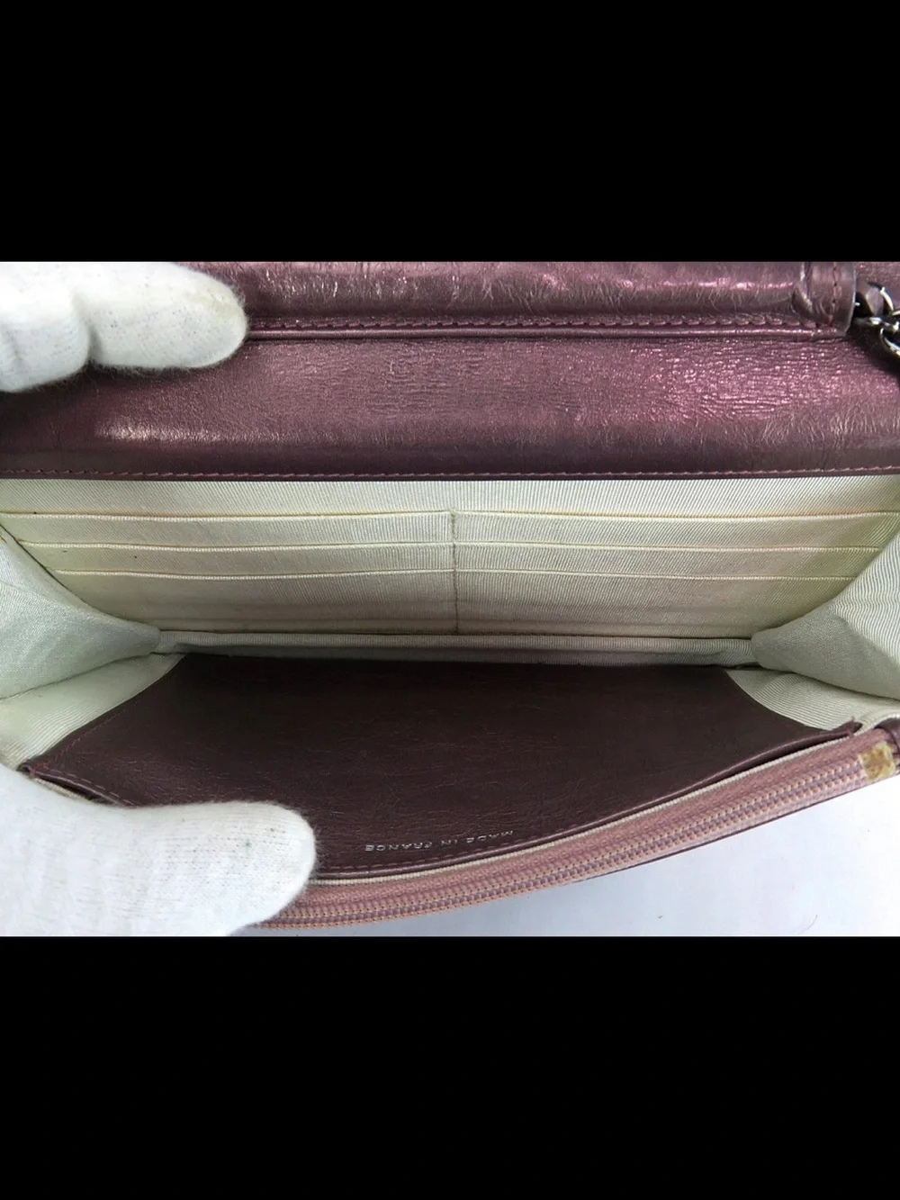 CHANEL Quilted Metallic Rose Pink Chain Crossbody Bag